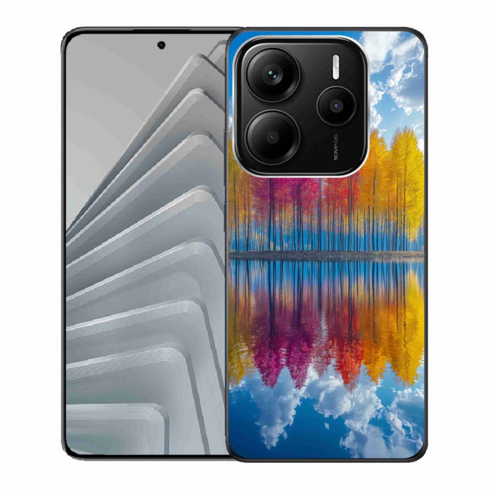 Gelový kryt mmCase na Xiaomi Redmi Note 14 5G - barevné stromy