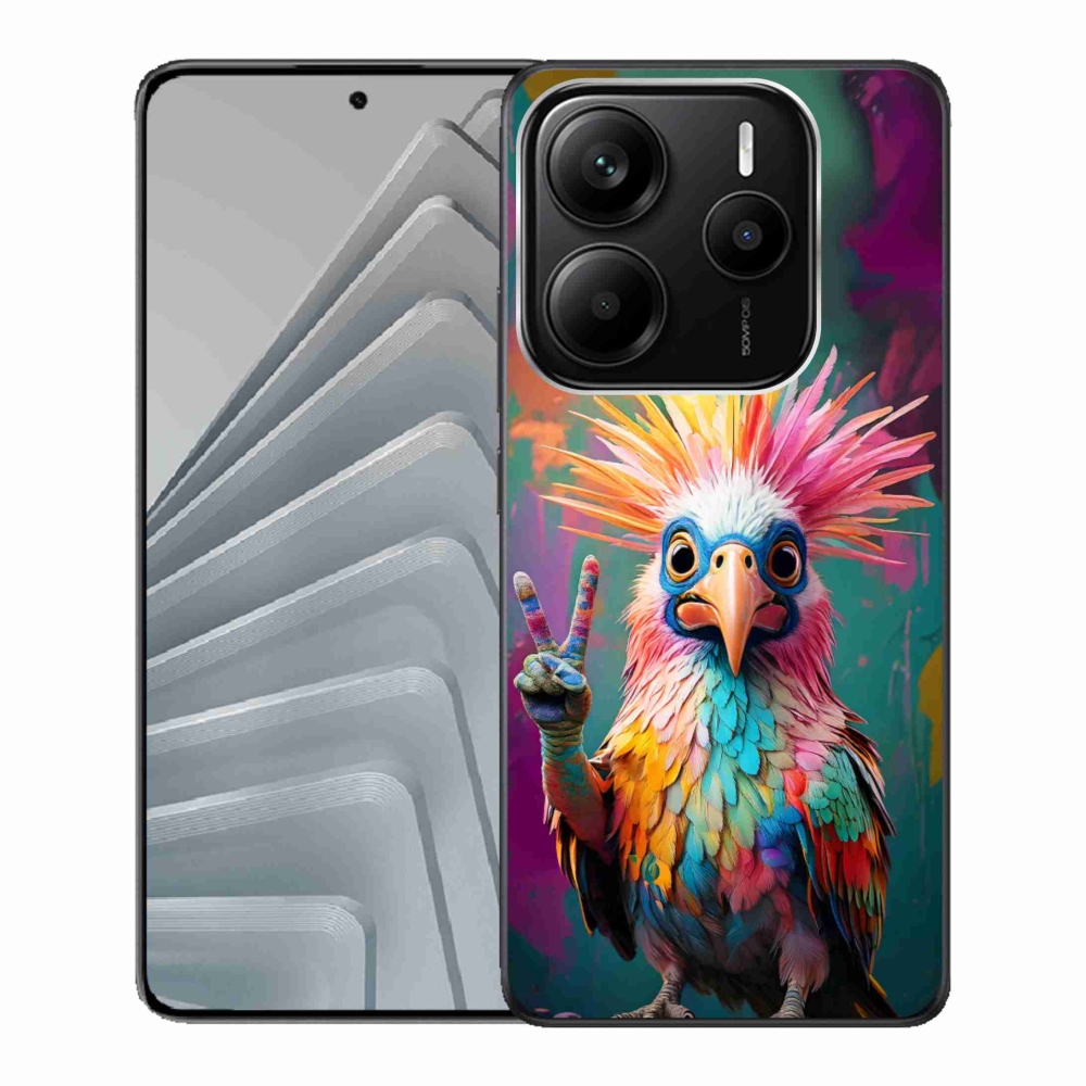 Gelový kryt mmCase na Xiaomi Redmi Note 14 5G - barevný rebel