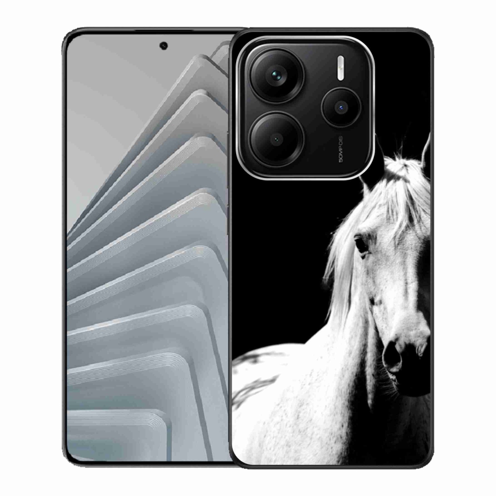Gelový kryt mmCase na Xiaomi Redmi Note 14 5G - bílý kůň 5