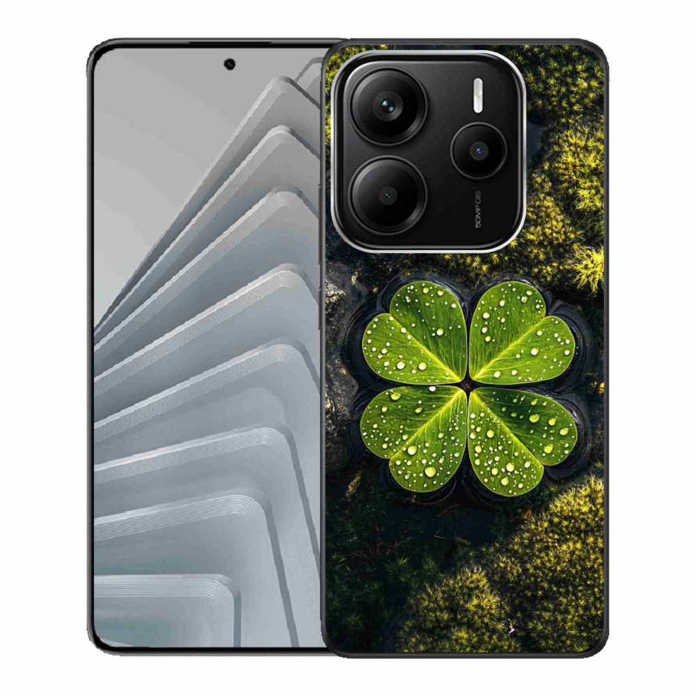 Gelový kryt mmCase na Xiaomi Redmi Note 14 5G - čtyřlístek