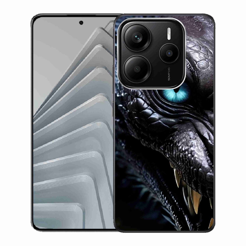 Gelový kryt mmCase na Xiaomi Redmi Note 14 5G - dračí pohled