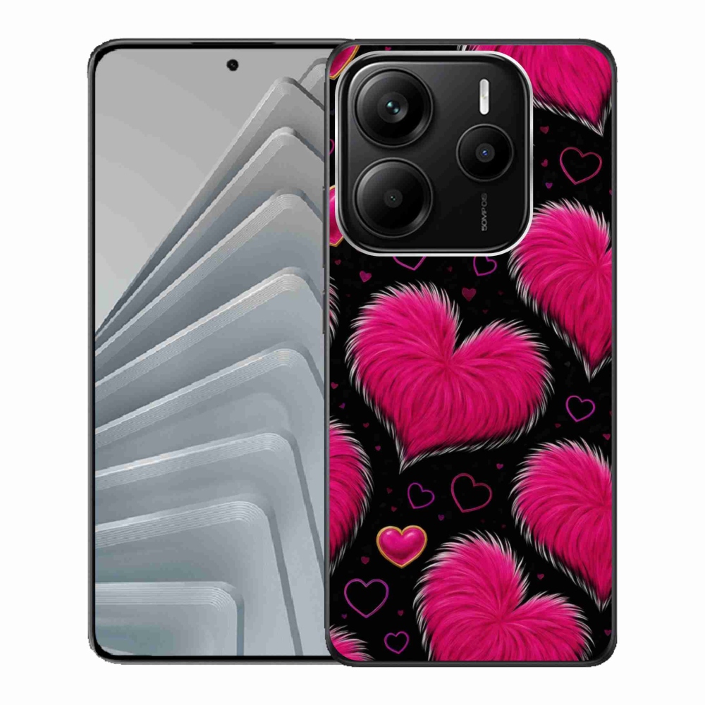 Gelový kryt mmCase na Xiaomi Redmi Note 14 5G - hebká srdce