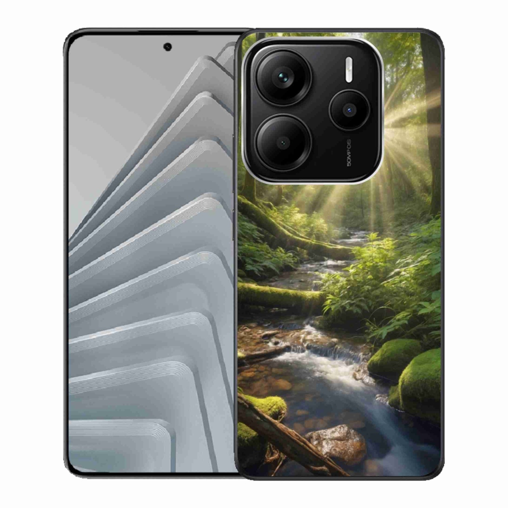 Gelový kryt mmCase na Xiaomi Redmi Note 14 5G - hlubina lesa