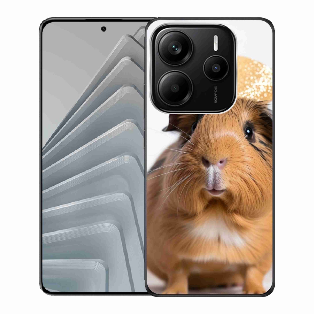 Gelový kryt mmCase na Xiaomi Redmi Note 14 5G - hnědé morče