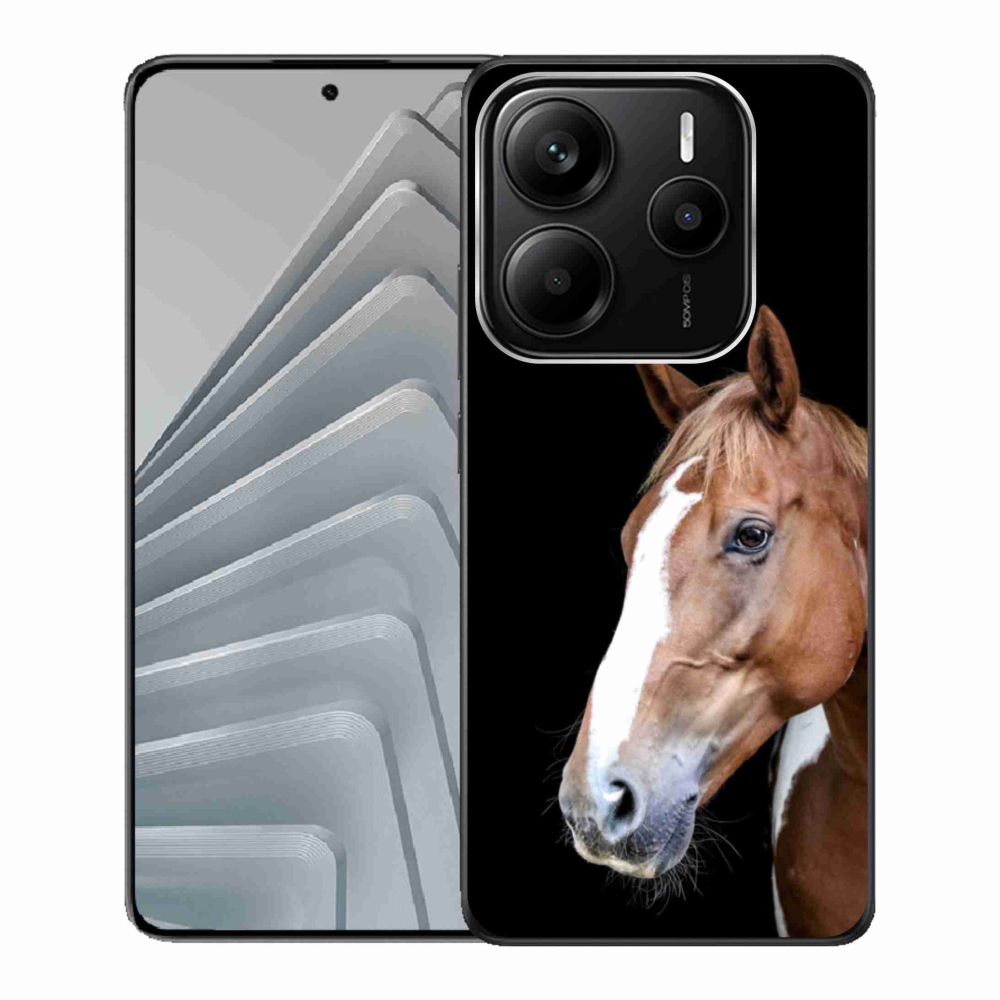 Gelový kryt mmCase na Xiaomi Redmi Note 14 5G - hnědý kůň 3