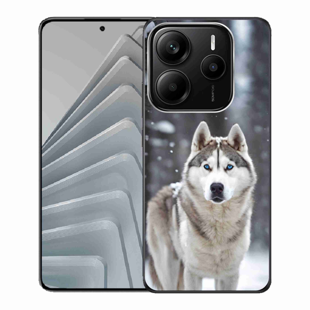 Gelový kryt mmCase na Xiaomi Redmi Note 14 5G - husky 2