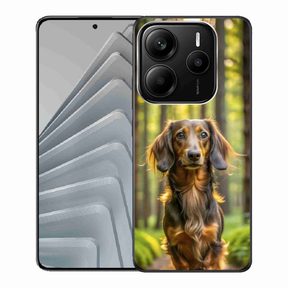 Gelový kryt mmCase na Xiaomi Redmi Note 14 5G - jezevčík 4