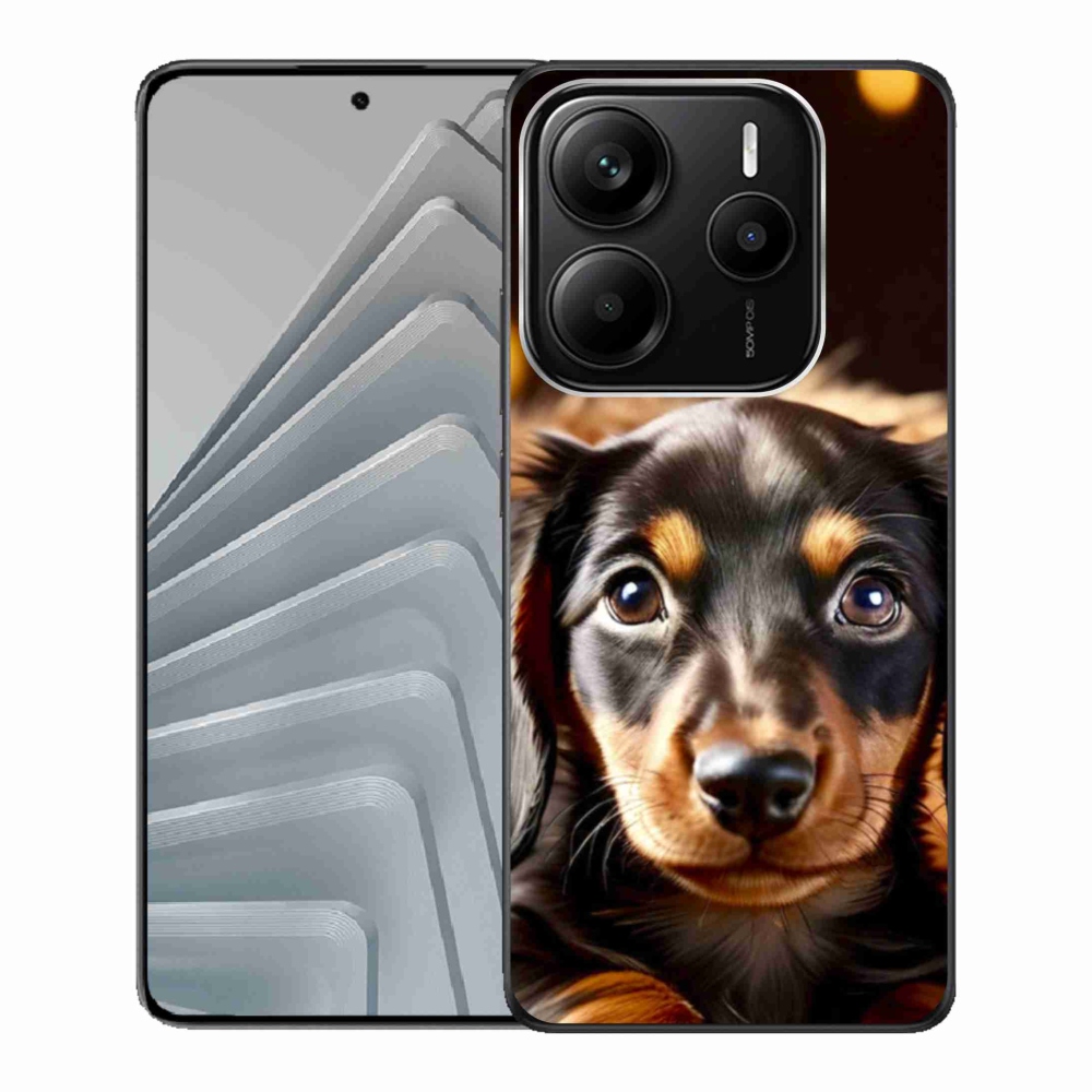 Gelový kryt mmCase na Xiaomi Redmi Note 14 5G - jezevčík