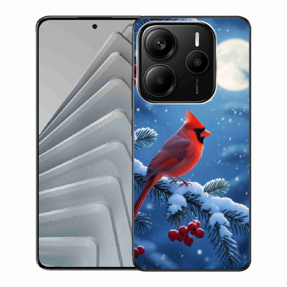 Gelový kryt mmCase na Xiaomi Redmi Note 14 5G - kardinál červený