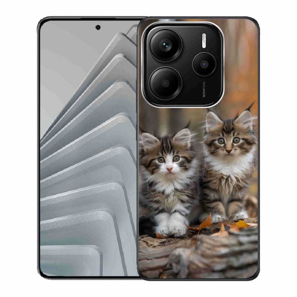 Gelový kryt mmCase na Xiaomi Redmi Note 14 5G - kočičí duo 3