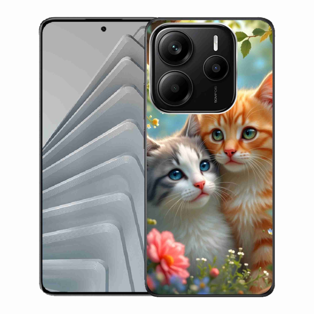 Gelový kryt mmCase na Xiaomi Redmi Note 14 5G - kočičí láska 2