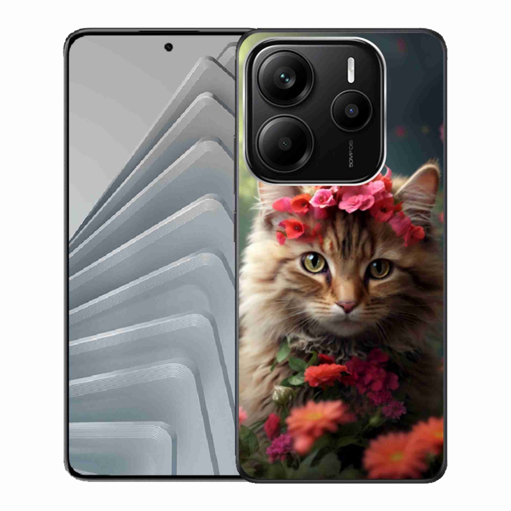 Gelový kryt mmCase na Xiaomi Redmi Note 14 5G - kočíčí princezna