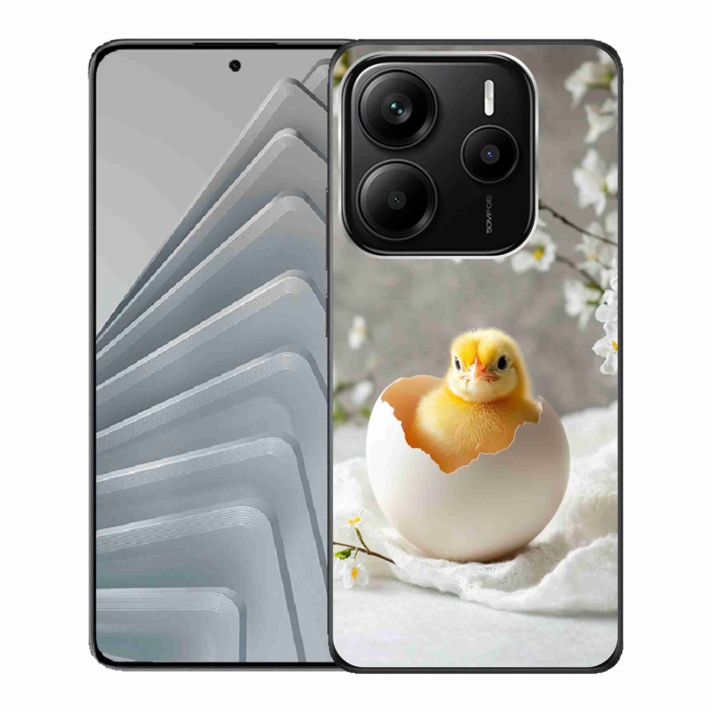 Gelový kryt mmCase na Xiaomi Redmi Note 14 5G - kuřátko