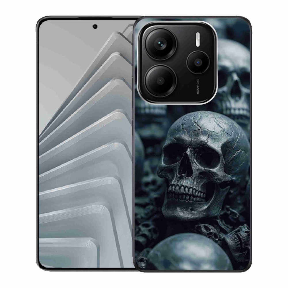 Gelový kryt mmCase na Xiaomi Redmi Note 14 5G - lebka 2