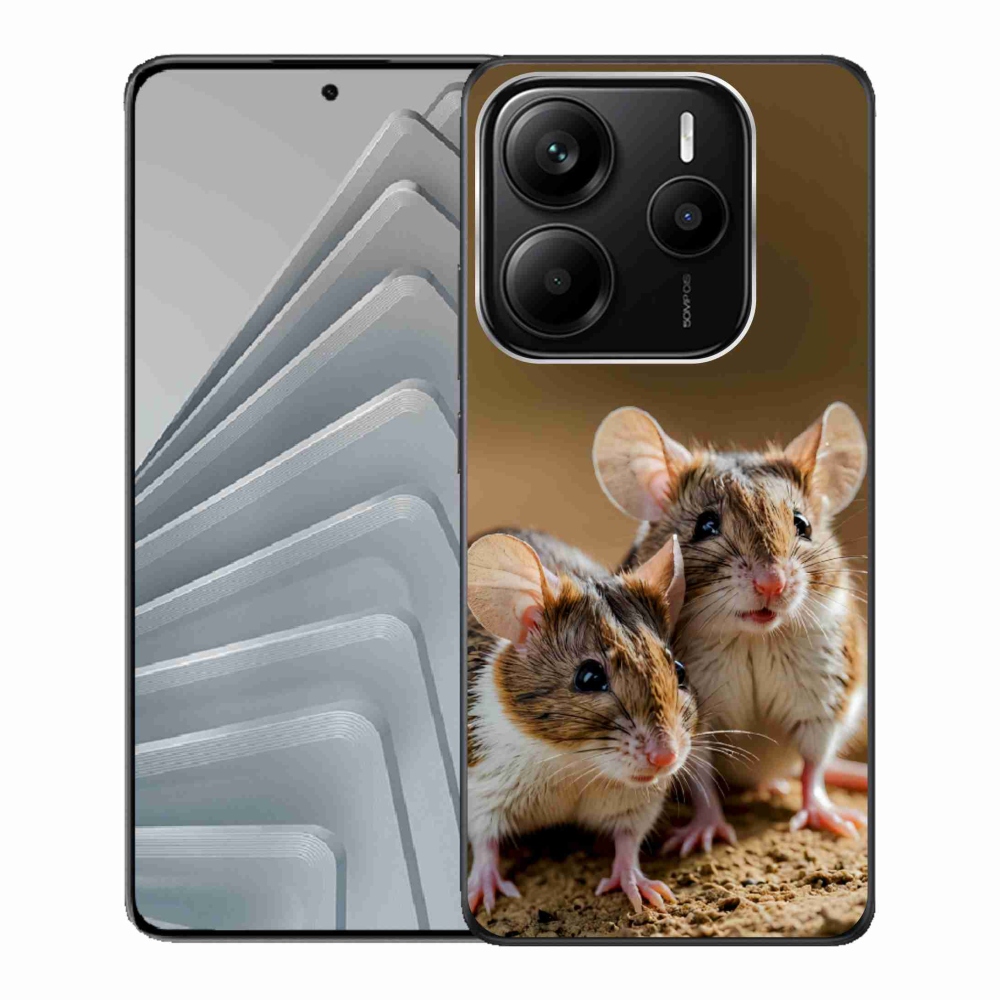 Gelový kryt mmCase na Xiaomi Redmi Note 14 5G - myší duo