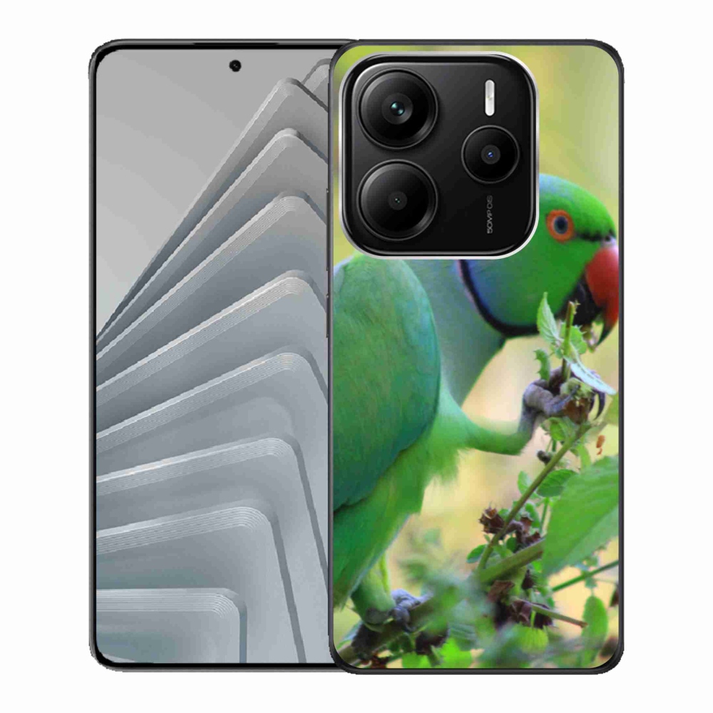 Gelový kryt mmCase na Xiaomi Redmi Note 14 5G - papoušek alexandr