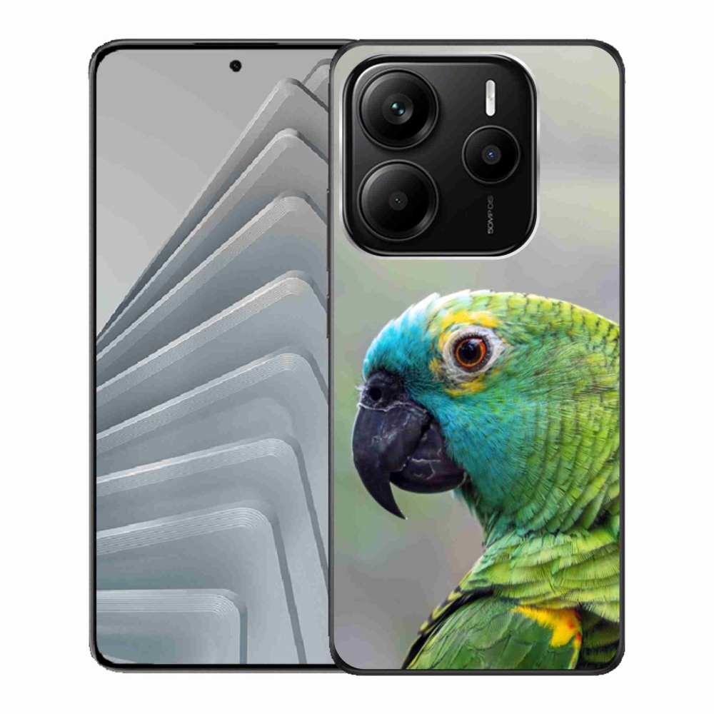 Gelový kryt mmCase na Xiaomi Redmi Note 14 5G - papoušek amazoňan