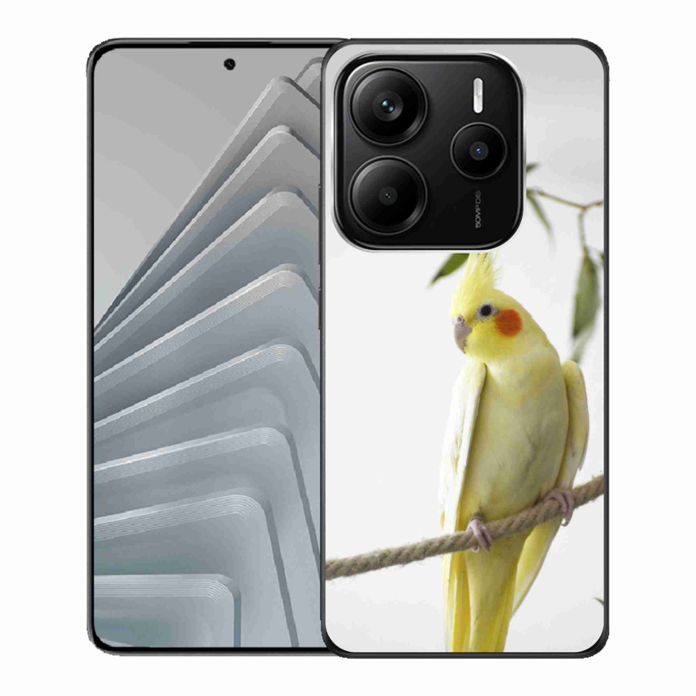 Gelový kryt mmCase na Xiaomi Redmi Note 14 5G - papoušek korela chocholatá