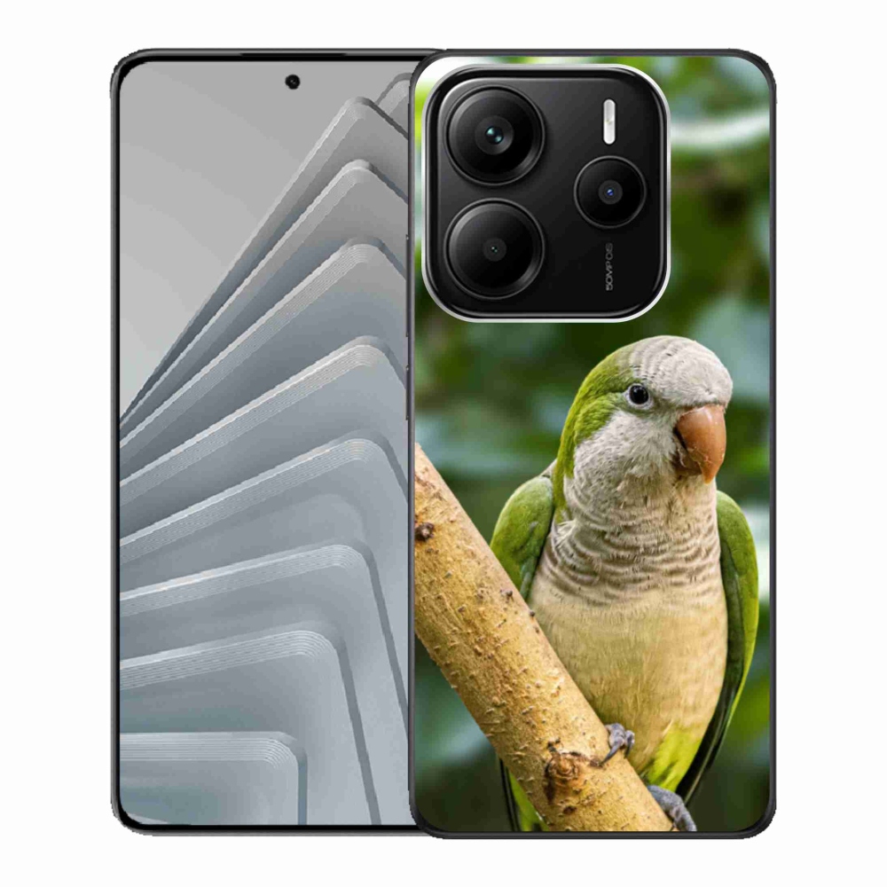 Gelový kryt mmCase na Xiaomi Redmi Note 14 5G - papoušek mníšek