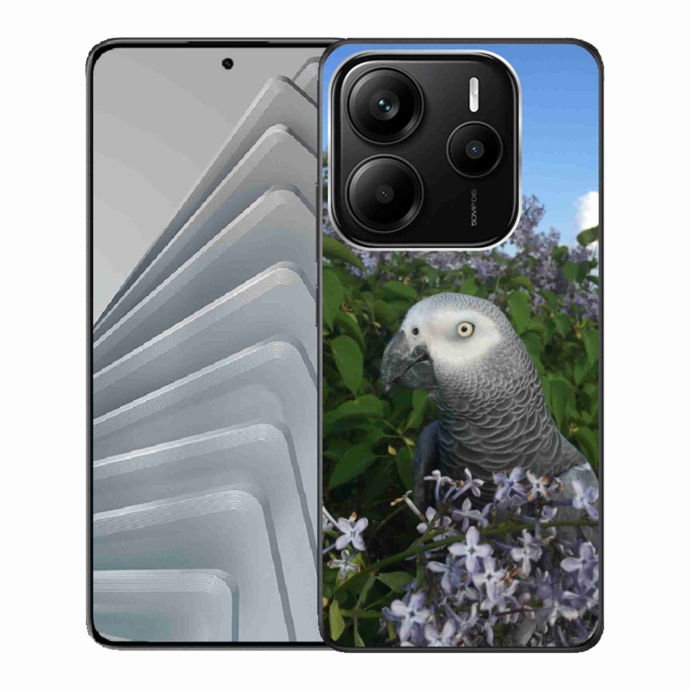 Gelový kryt mmCase na Xiaomi Redmi Note 14 5G - papoušek žako