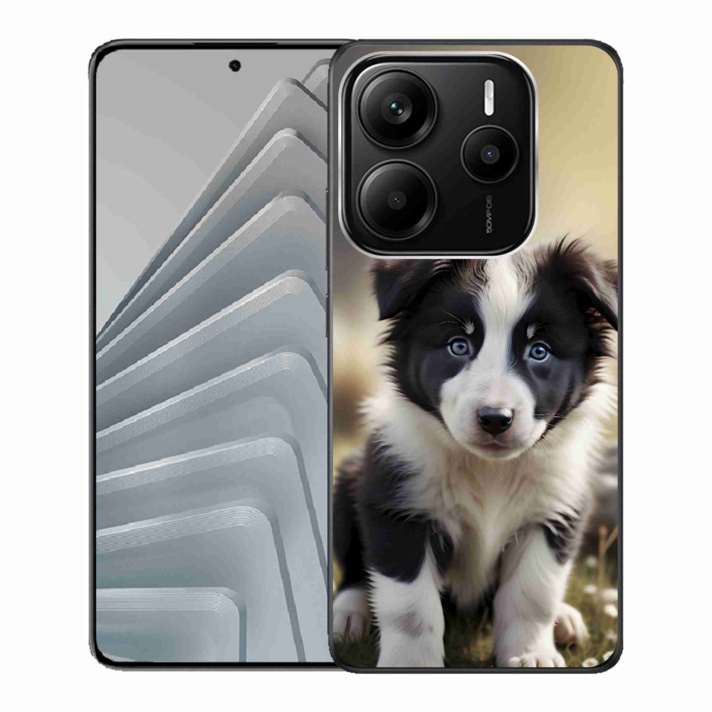 Gelový kryt mmCase na Xiaomi Redmi Note 14 5G - roztomilá border kolie