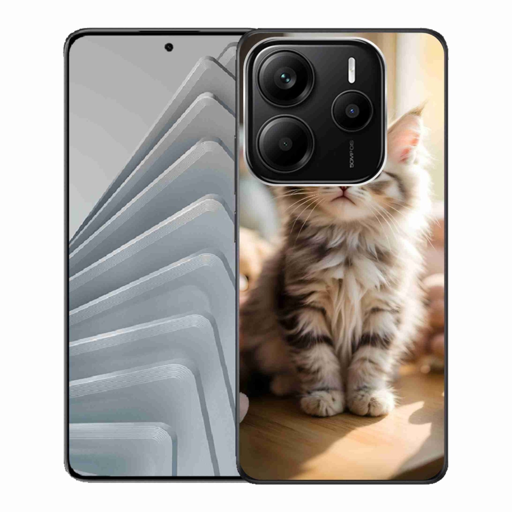 Gelový kryt mmCase na Xiaomi Redmi Note 14 5G - roztomilé kotě 10