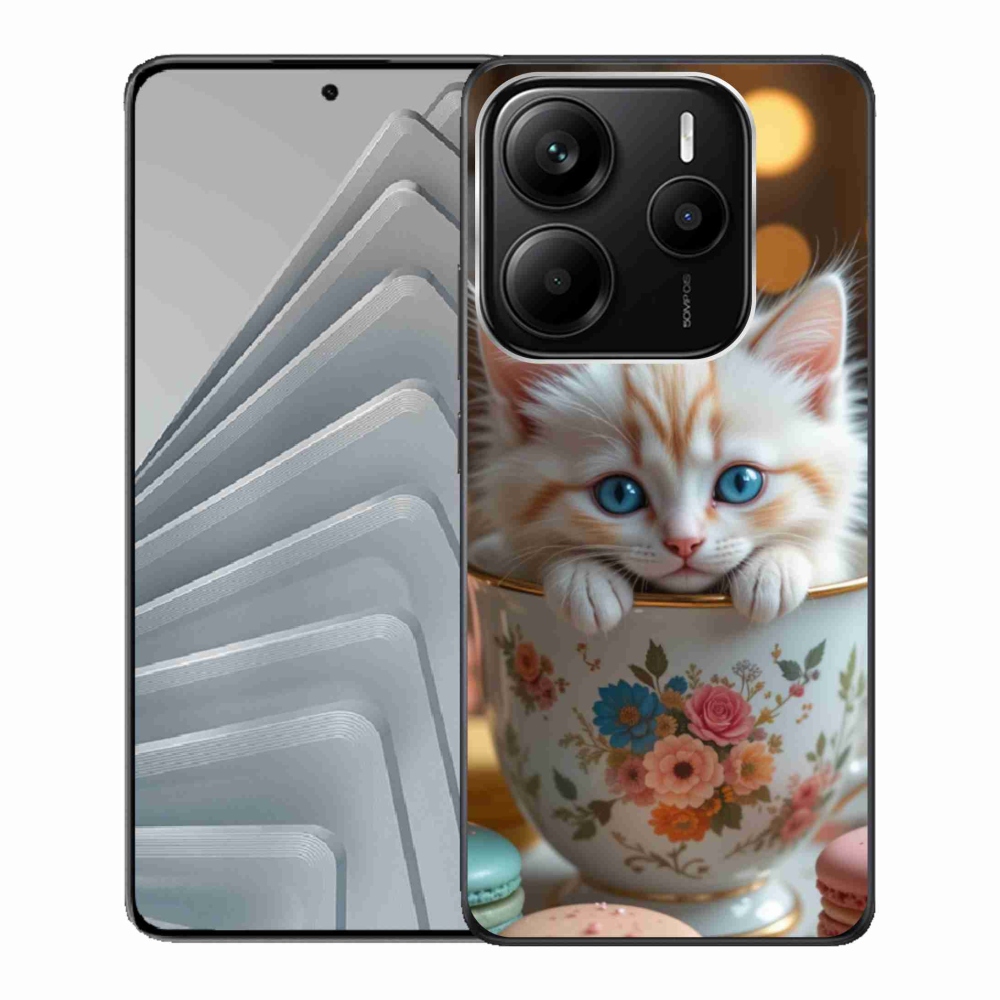 Gelový kryt mmCase na Xiaomi Redmi Note 14 5G - roztomilé kotě 6