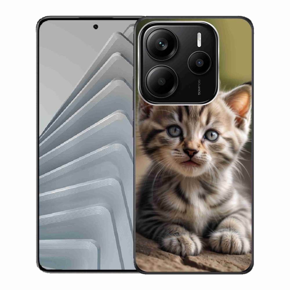 Gelový kryt mmCase na Xiaomi Redmi Note 14 5G - roztomilé kotě 9