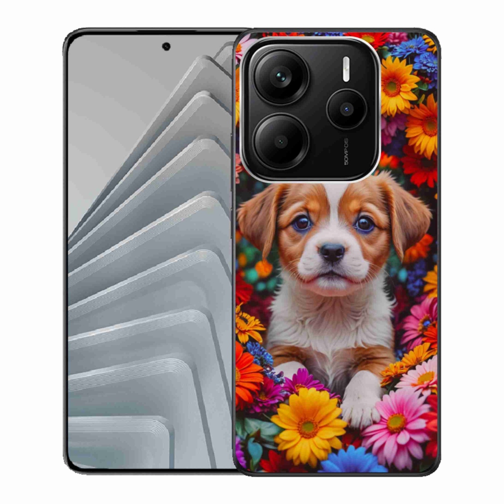 Gelový kryt mmCase na Xiaomi Redmi Note 14 5G - roztomilé štěně