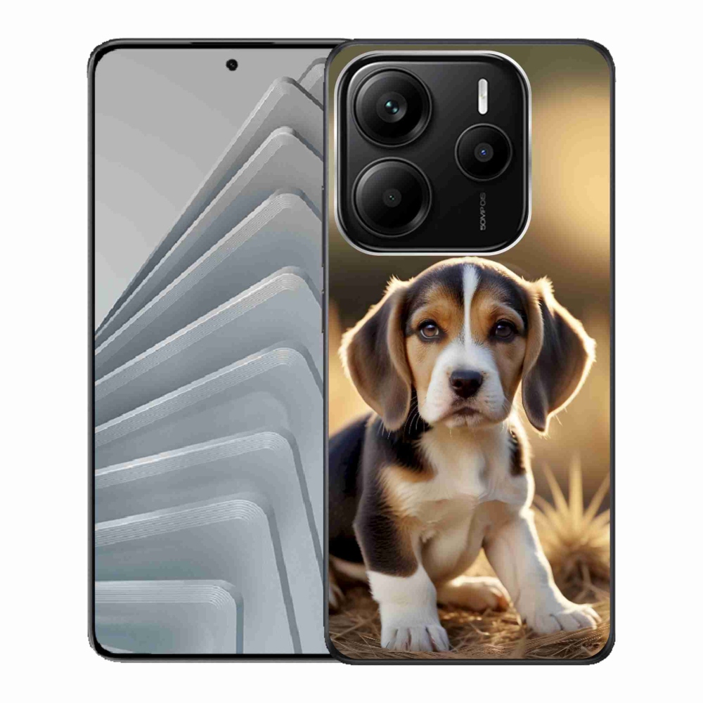 Gelový kryt mmCase na Xiaomi Redmi Note 14 5G - roztomilý bígl