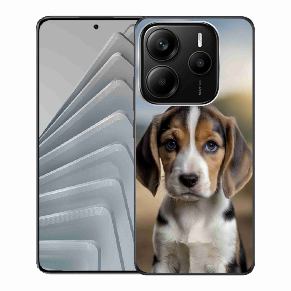 Gelový kryt mmCase na Xiaomi Redmi Note 14 5G - roztomilý bígl