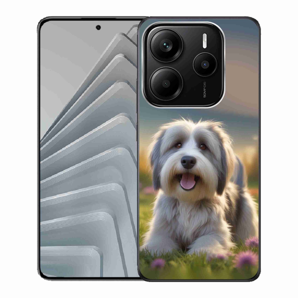 Gelový kryt mmCase na Xiaomi Redmi Note 14 5G - roztomilý havanský psík