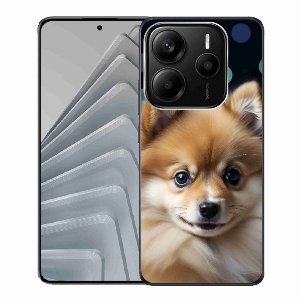 Gelový kryt mmCase na Xiaomi Redmi Note 14 5G - roztomilý pomeranian