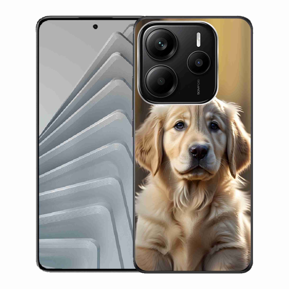 Gelový kryt mmCase na Xiaomi Redmi Note 14 5G - roztomilý zlatý retrívr