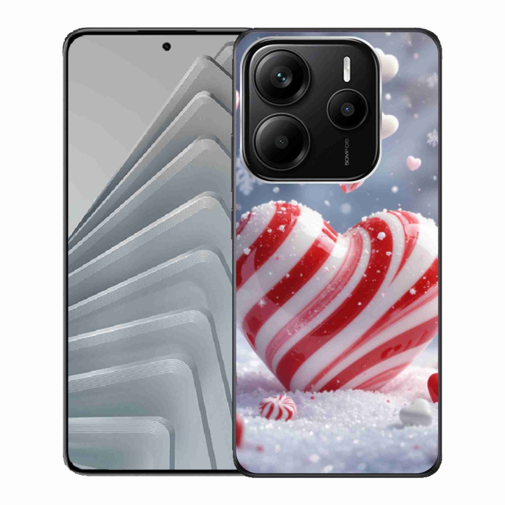 Gelový kryt mmCase na Xiaomi Redmi Note 14 5G - sladké srdce