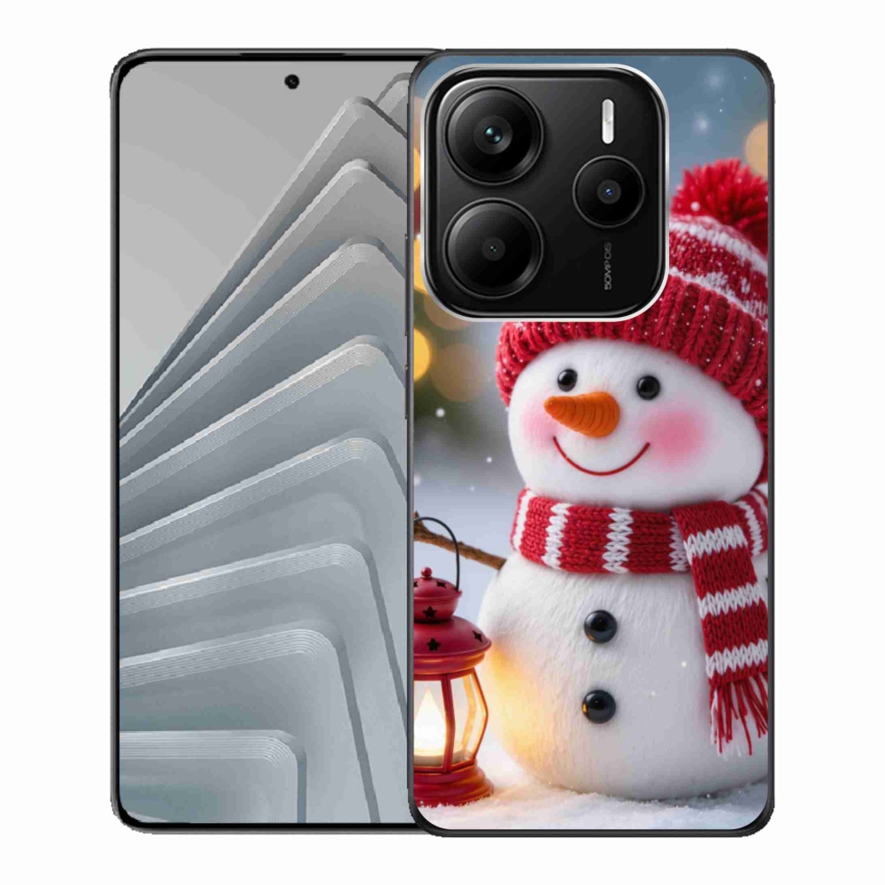 Gelový kryt mmCase na Xiaomi Redmi Note 14 5G - sněhulák 2