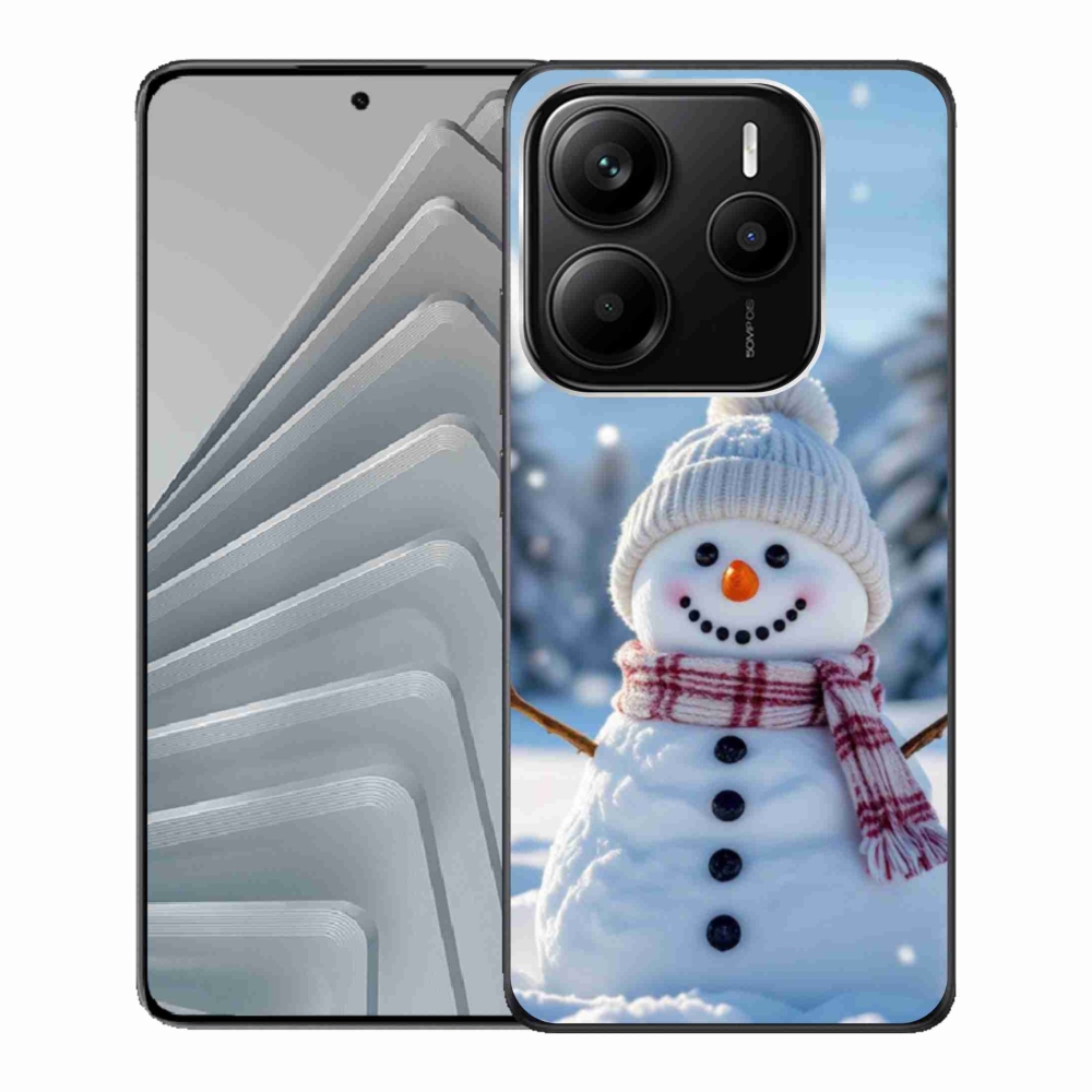 Gelový kryt mmCase na Xiaomi Redmi Note 14 5G - sněhulák 3