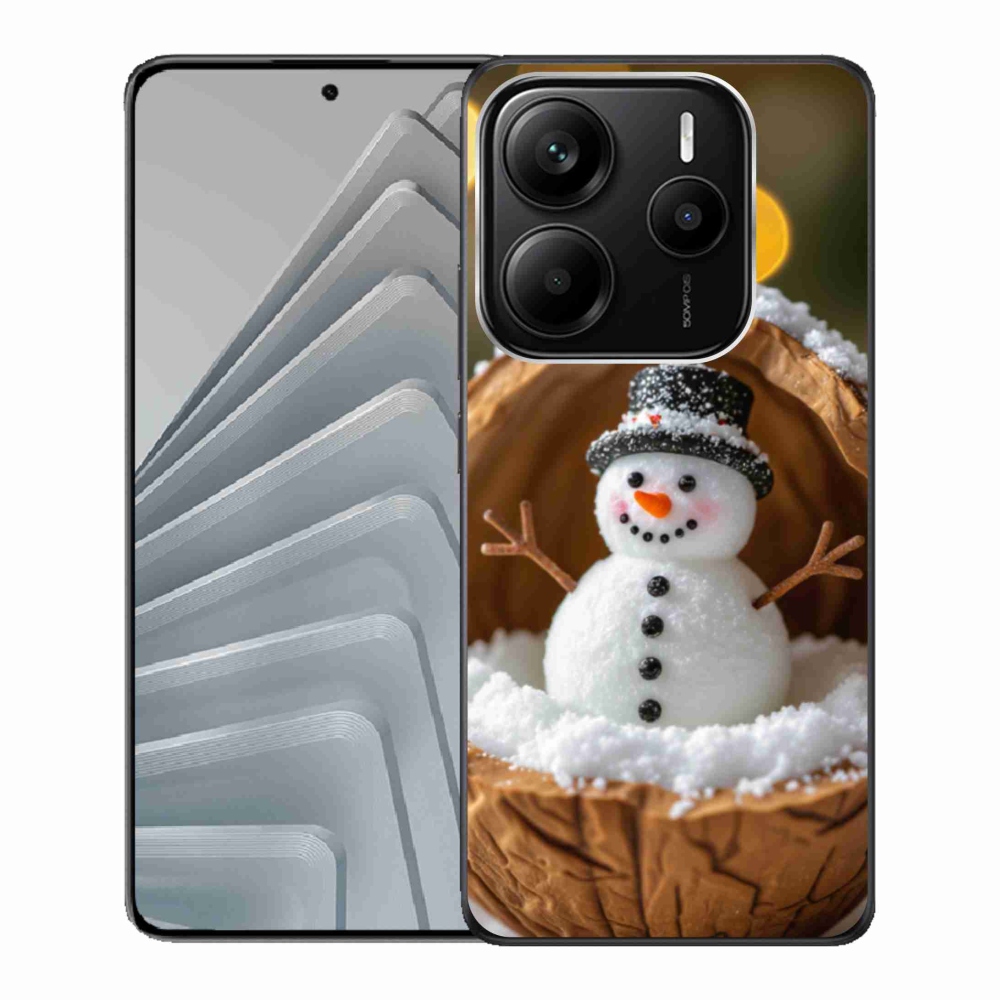 Gelový kryt mmCase na Xiaomi Redmi Note 14 5G - sněhulák 4