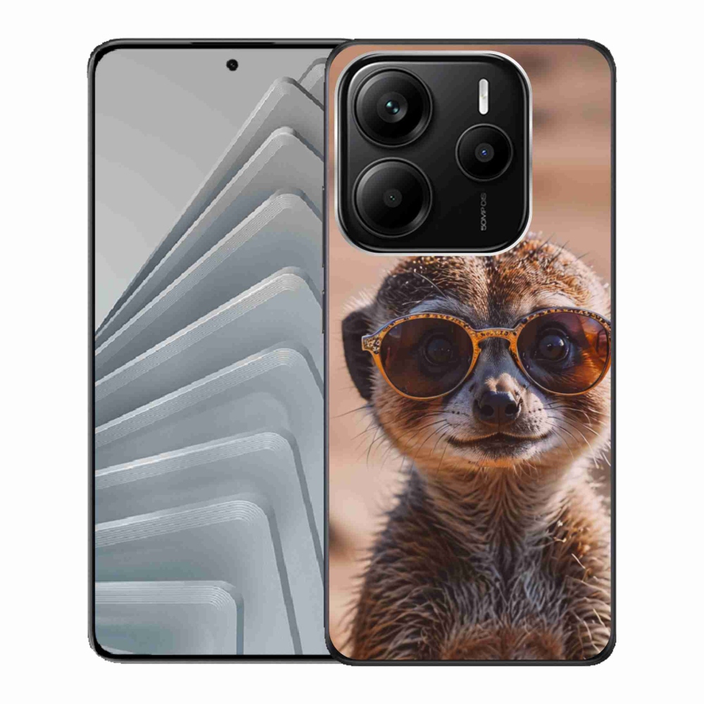 Gelový kryt mmCase na Xiaomi Redmi Note 14 5G - stylová surikata