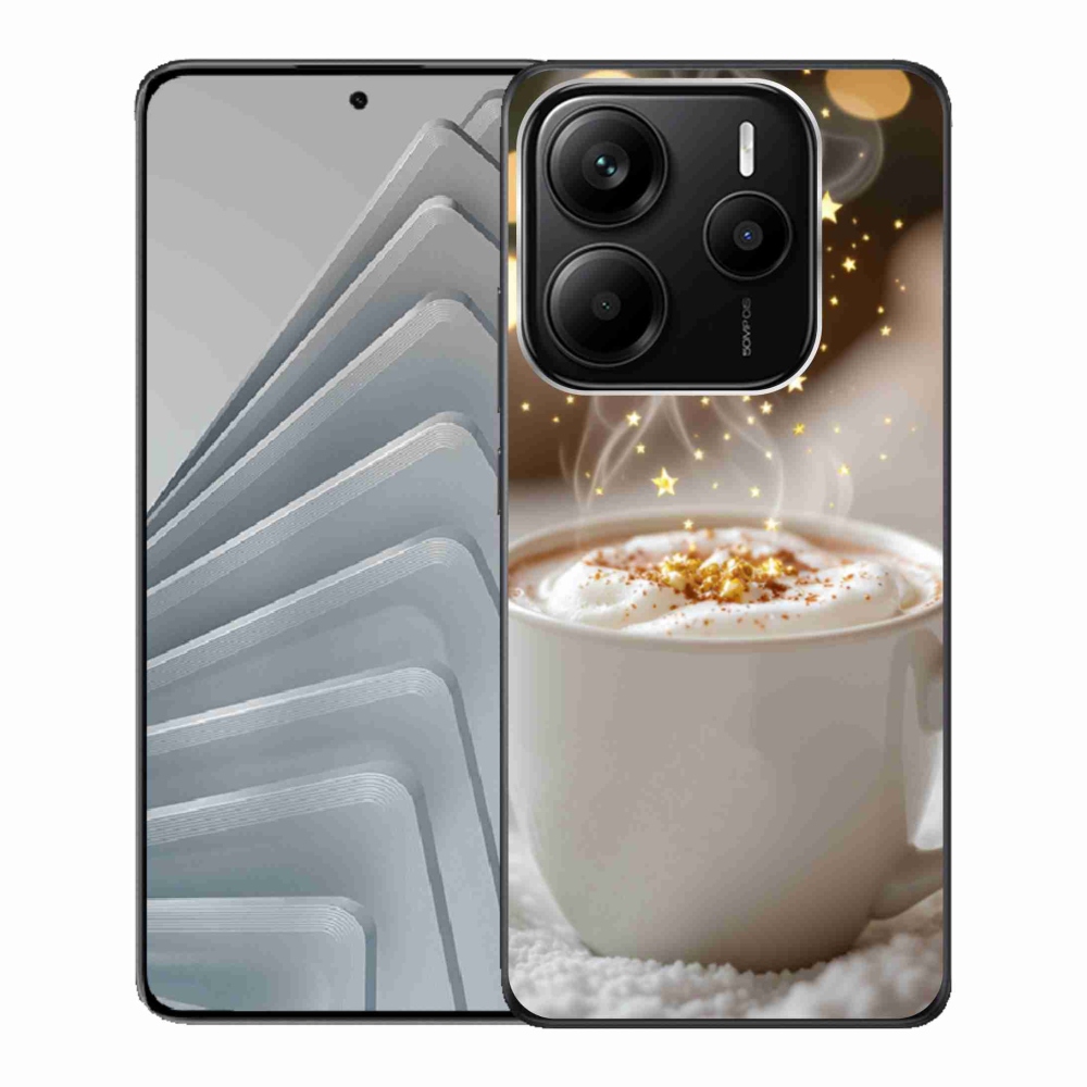 Gelový kryt mmCase na Xiaomi Redmi Note 14 5G - vánoční horký nápoj