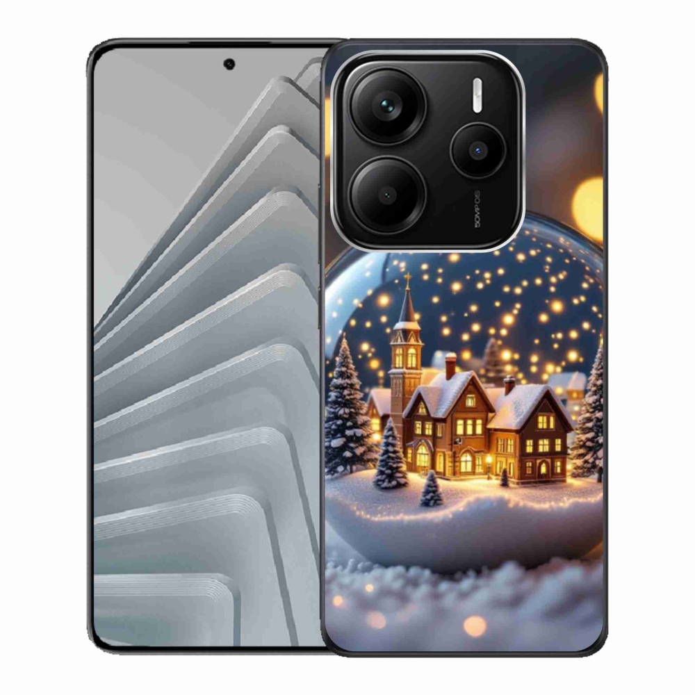 Gelový kryt mmCase na Xiaomi Redmi Note 14 5G - vánoční koule 4