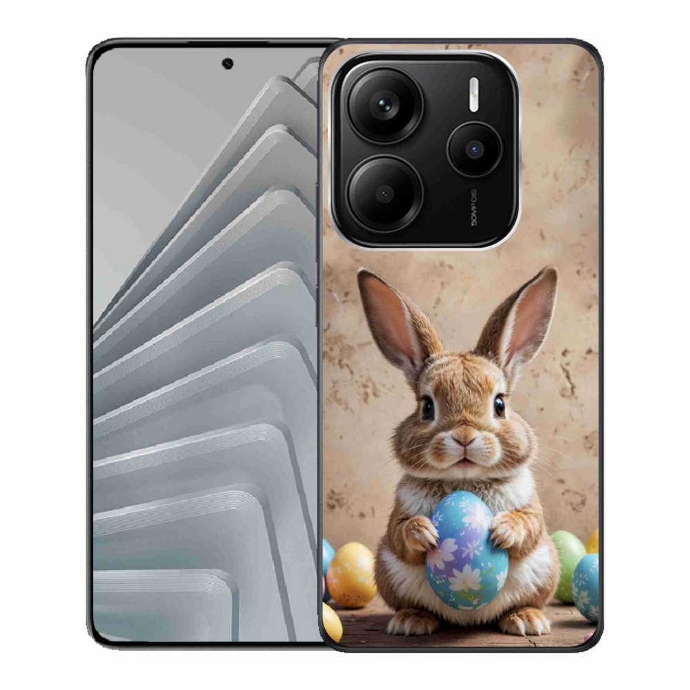 Gelový kryt mmCase na Xiaomi Redmi Note 14 5G - velikonoční králíček