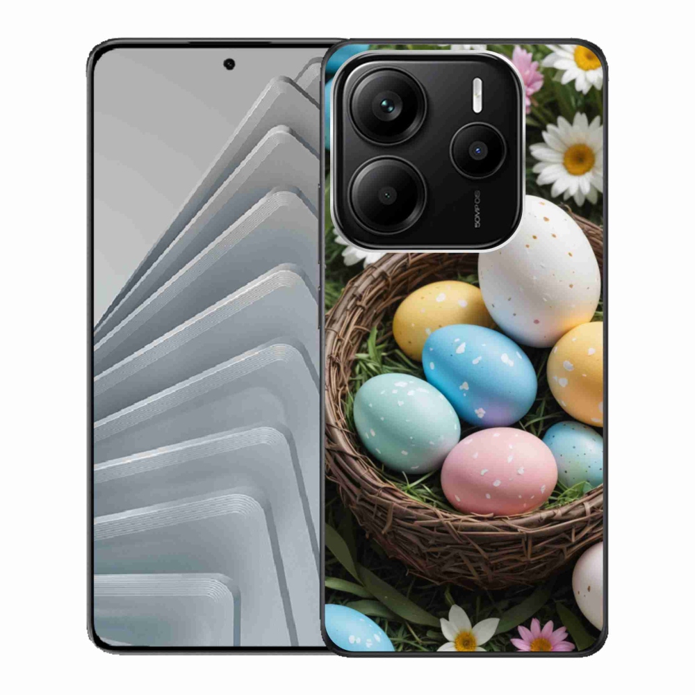 Gelový kryt mmCase na Xiaomi Redmi Note 14 5G - velikonoční vajíčka 2
