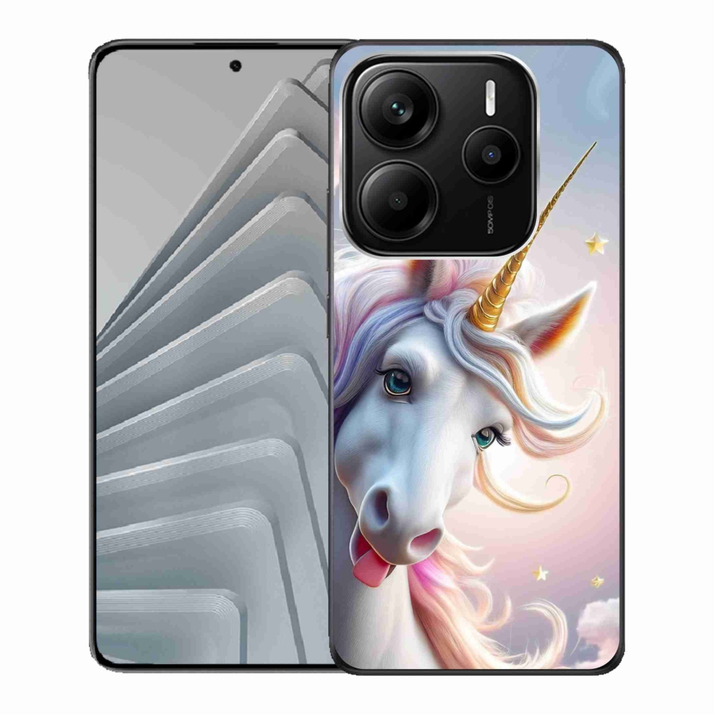 Gelový kryt mmCase na Xiaomi Redmi Note 14 5G - veselý jednorožec