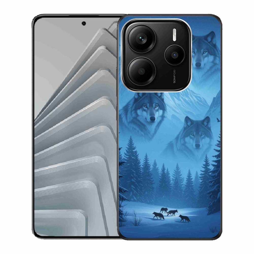 Gelový kryt mmCase na Xiaomi Redmi Note 14 5G - vlčí smečka