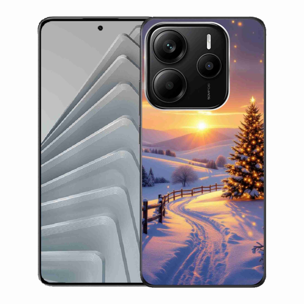 Gelový kryt mmCase na Xiaomi Redmi Note 14 5G - zimní krajina