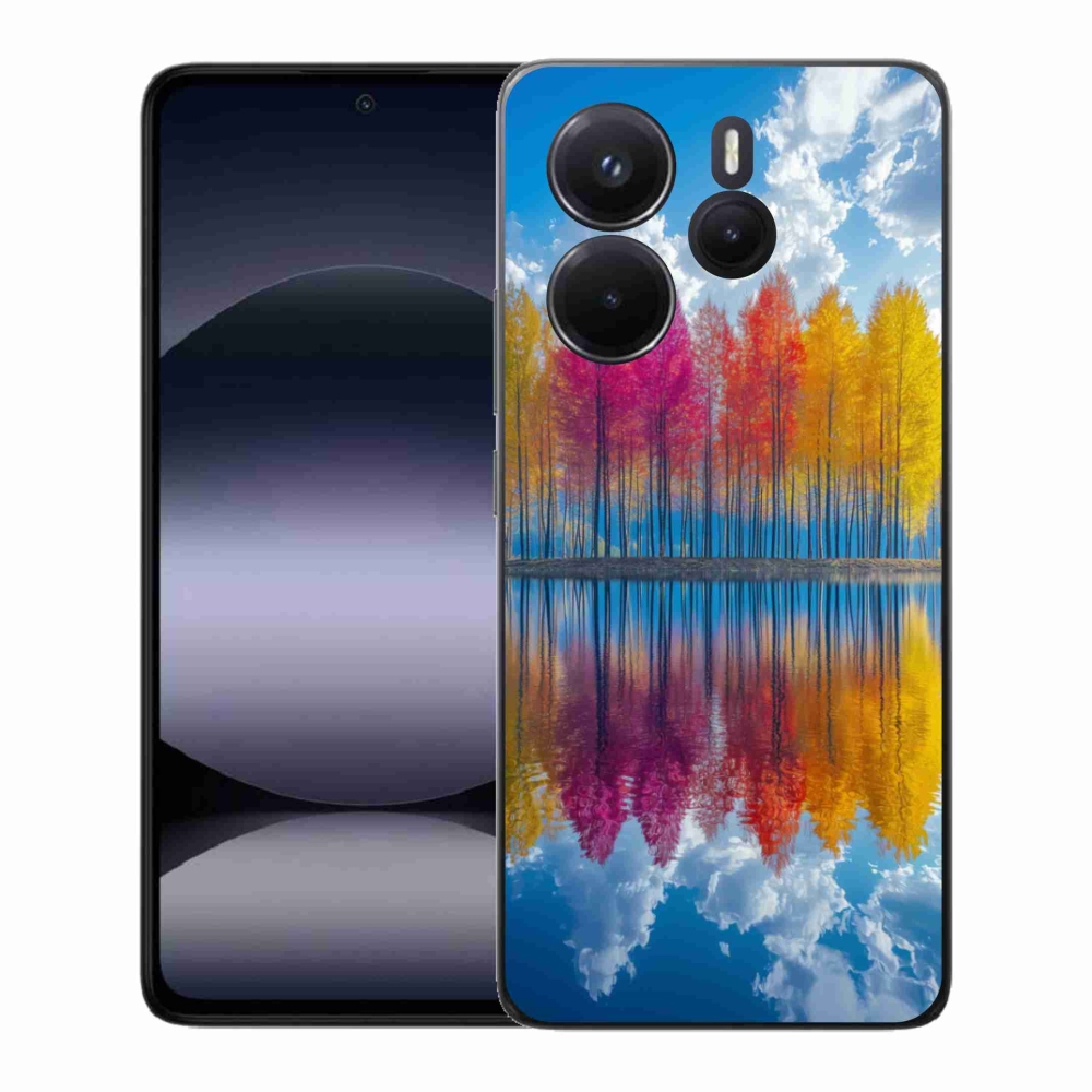 Gelový kryt mmCase na Xiaomi Redmi Note 14 - barevné stromy