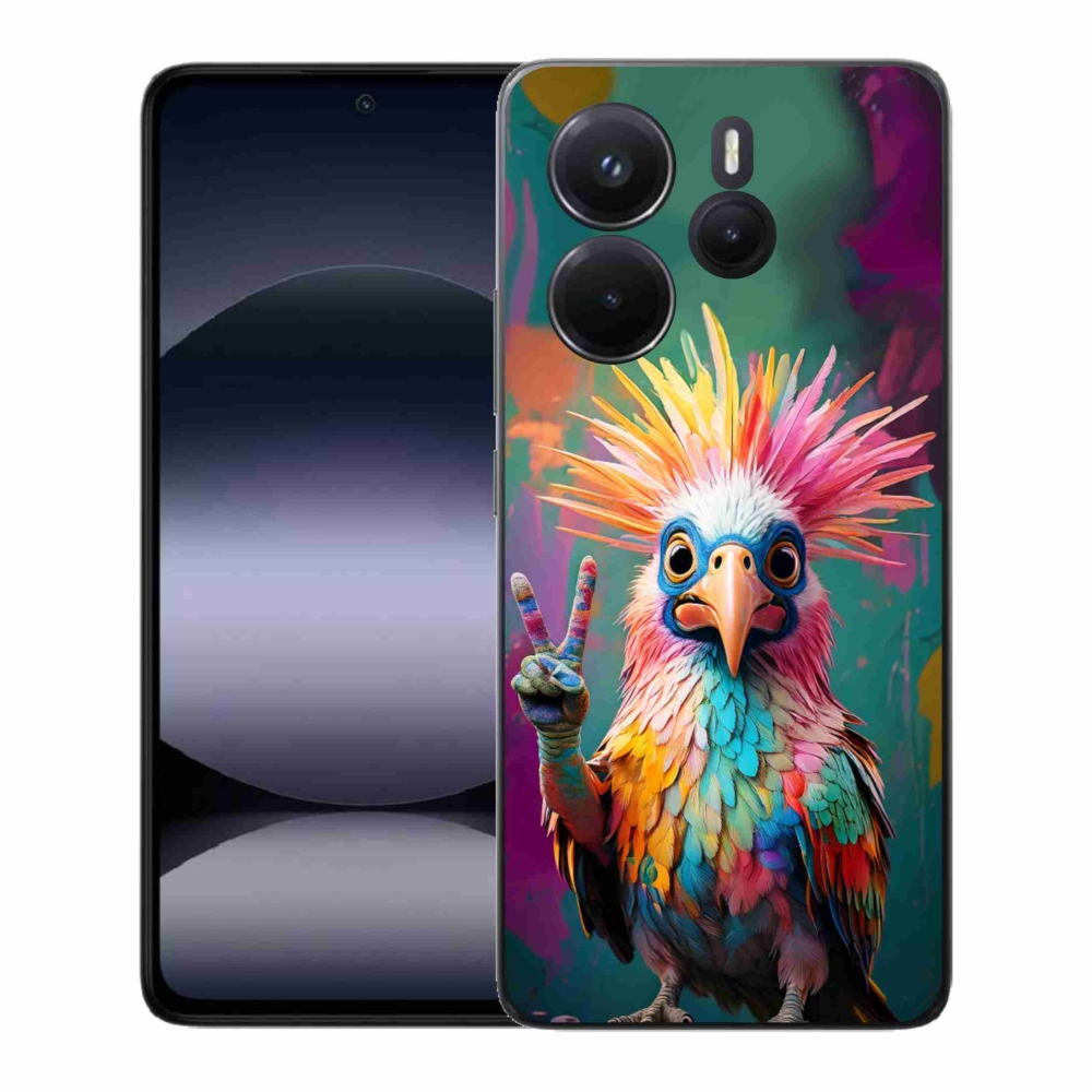 Gelový kryt mmCase na Xiaomi Redmi Note 14 - barevný rebel