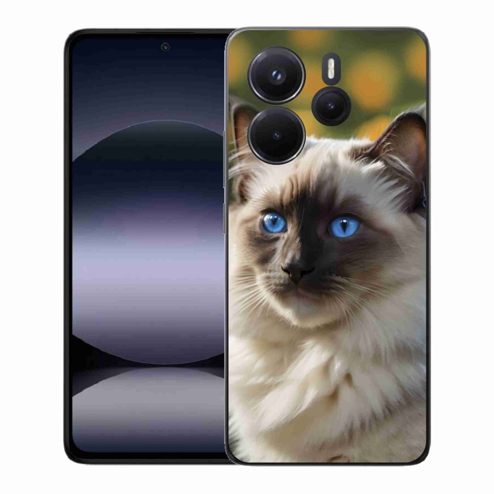 Gelový kryt mmCase na Xiaomi Redmi Note 14 - bílý ragdoll