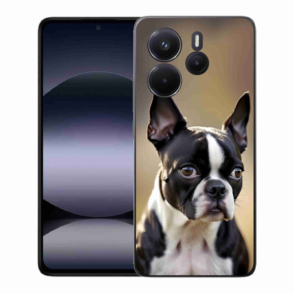 Gelový kryt mmCase na Xiaomi Redmi Note 14 - bostonský teriér
